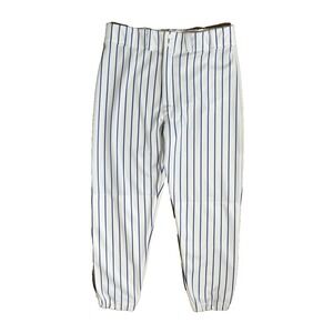 NEW Vintage 70s Baseball Pants RED FOX White Blue Pinstripes Men's Size Large